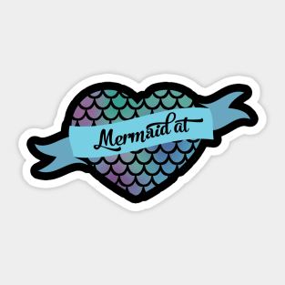 Mermaid at Heart Sticker